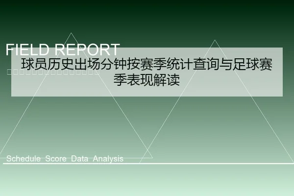 球员历史出场分钟按赛季统计查询与足球赛季表现解读